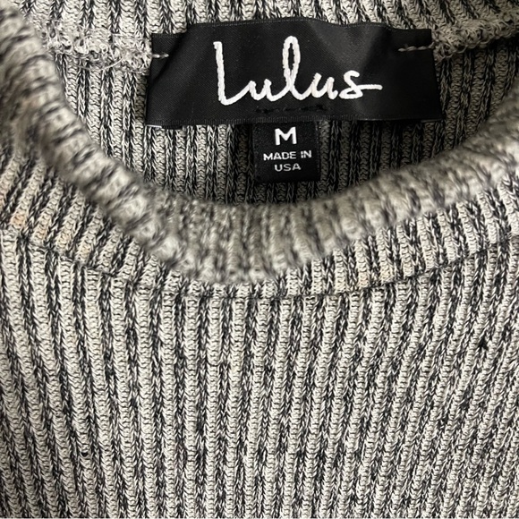 Women’s Lulu’s Heather Grey Midi Sweater Dress Size Medium! - Picture 6 of 7